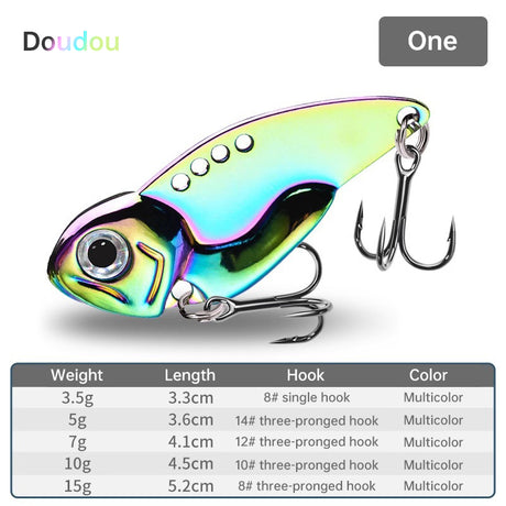 1PCS 3.5g/5g/7g/10g/15g VIB Fishing Lure – Rattlesnake Iron Jig, long-cast hard lure for predatory fish. - V.I.P Digital Presence