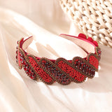 Fashionable Mizhu Water Diamond Baroque Hair Hoop - V.I.P Digital Presence