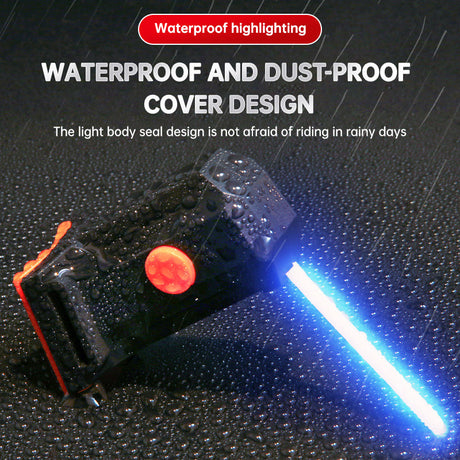 LED Bike Tail Light 6 Colors USB Charging Mountain Road Bike Light Portable Riding Equipment Running Water Light - V.I.P Digital Presence