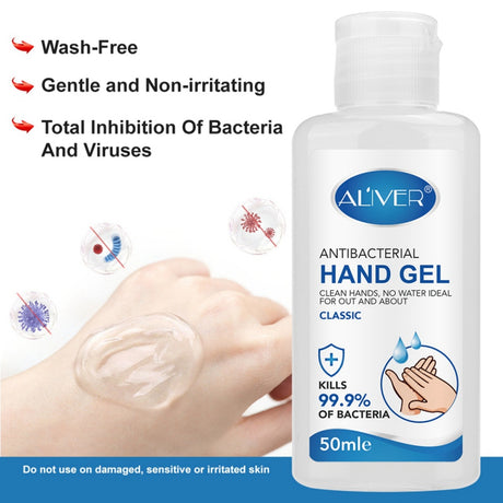 Hand Sanitizer Gel Bacteriostatic Gel Disinfection Sterilization Liquid Hand Soap Portable No-wash 50ML - V.I.P Digital Presence