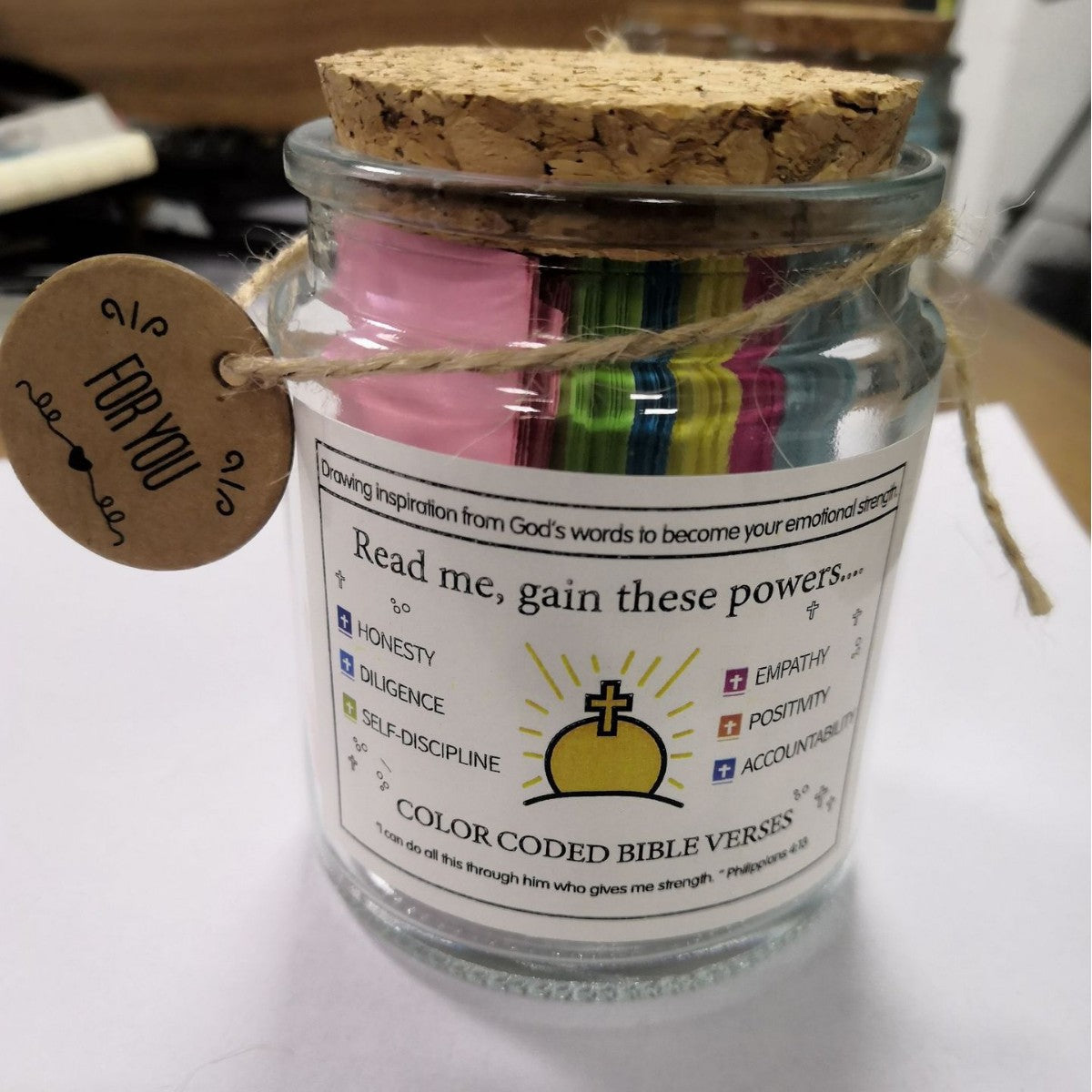 Bible Verses in a Jar, Christian Gifts, Prayer Gifts - V.I.P Digital Presence