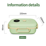 New Smart LCD Temperature Digital Display Insulated Lunch Box Portable Electric Lunch Box Lunch Box Suitable for Outdoor Travel - V.I.P Digital Presence
