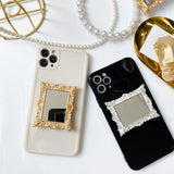 Ins Pattern Mirror Grip Tok Plating Mobile Phone Holder Extension Bracket Suitable for IPhone Samsung Mobile Phone Accessories - V.I.P Digital Presence