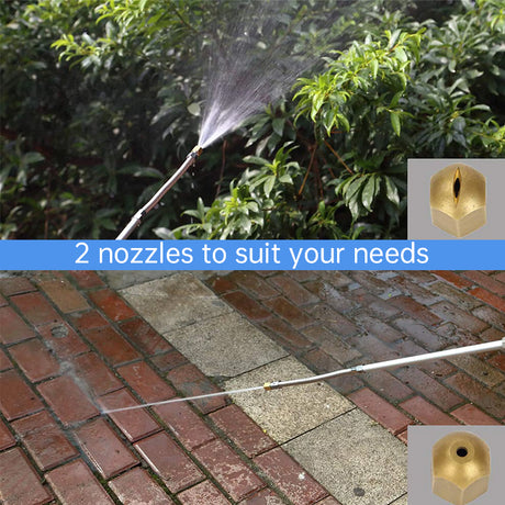 2 - in - 1 Manual High - Pressure Garden Washer Wand: Portable Hydro Power Extension - V.I.P Digital Presence