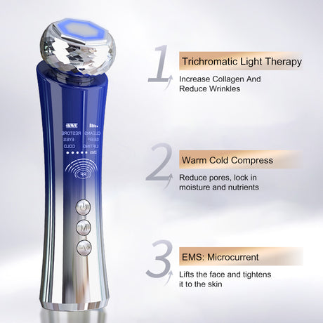 Portable Microcurrent Facial Device Lifting Tighten Wrinkle Removal Skin Care Whitening Handheld Facial Massager - V.I.P Digital Presence