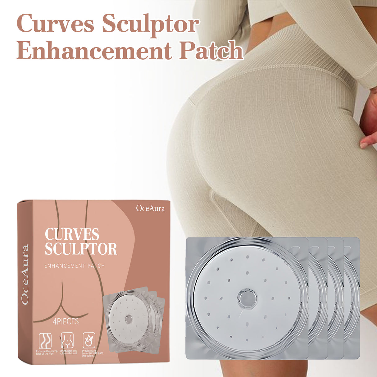 Curves Sculptor Enhancement Patch, Shaping Lift Firming Skin Plump Hip Line Beautiful Buttock Nursing - V.I.P Digital Presence