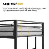 Adam Twin over Twin Metal Bunk, Black - V.I.P Digital Presence