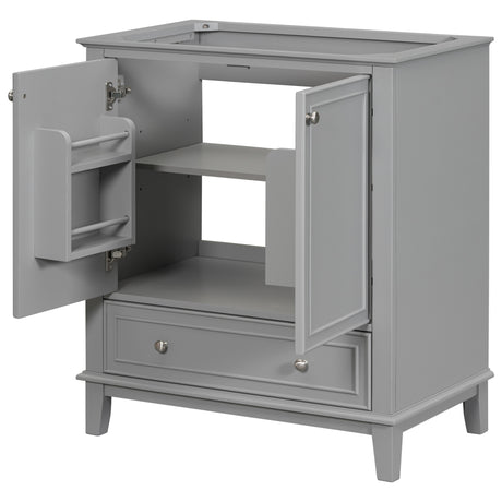 30 inch bathroom vanity no sink  base only gray - V.I.P Digital Presence