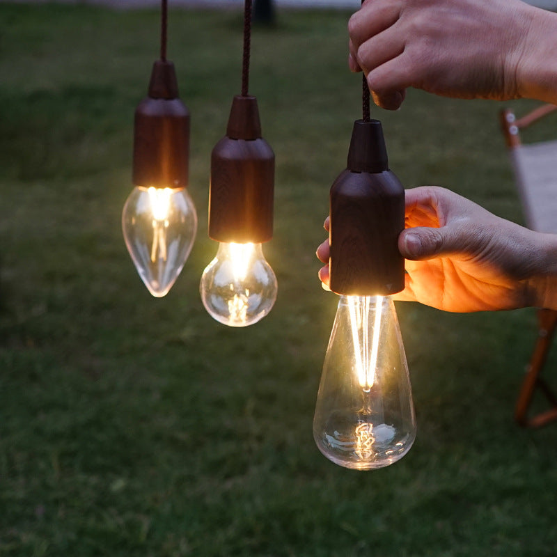 Luces portátiles para acampar al aire libre, iluminación retro, luces LED con cable, luces para carpas, luces navideñas para ambiente de camping, lámparas decorativas.