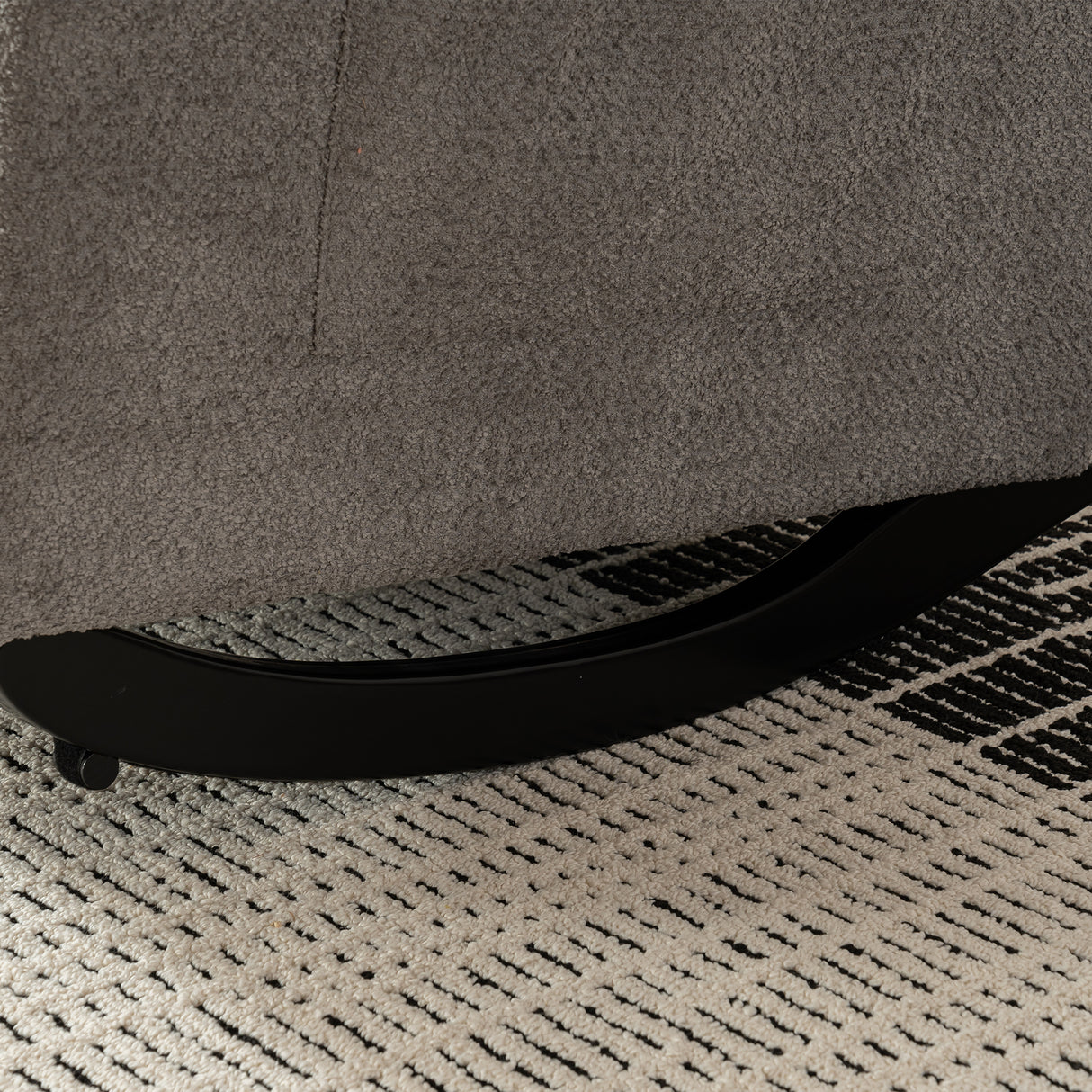 Accent Rocking Chair with Footrest High Back Rubber Wood Rocking Legs Bedroom Living Space - V.I.P Digital Presence