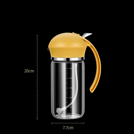 Food Grade Oil Pot Dual Use Glass Oil Spray Bottle Household Spray Sesame Oil Bottle Automatic Opening and Closing - V.I.P Digital Presence