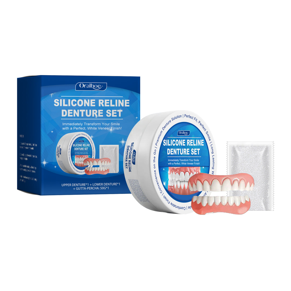 Denture Set Enhances Smile Appearance And Comfort Material Complete Denture Set - V.I.P Digital Presence