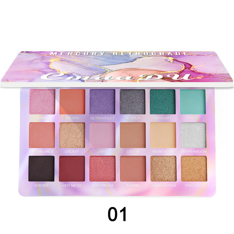 CmaaDu 18 Colors Eyeshadow Palette Matte and Metallic Glitter Eyeshadow Palette - V.I.P Digital Presence