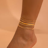Love Beaded Punk Chain Foot Chain Set Hip Hop Personalized Snake Bone Chain Foot - V.I.P Digital Presence