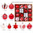 Christmas decoration 6cm electroplated ball plastic ball special-shaped painted Christmas ball gift Christmas tree pendant - V.I.P Digital Presence