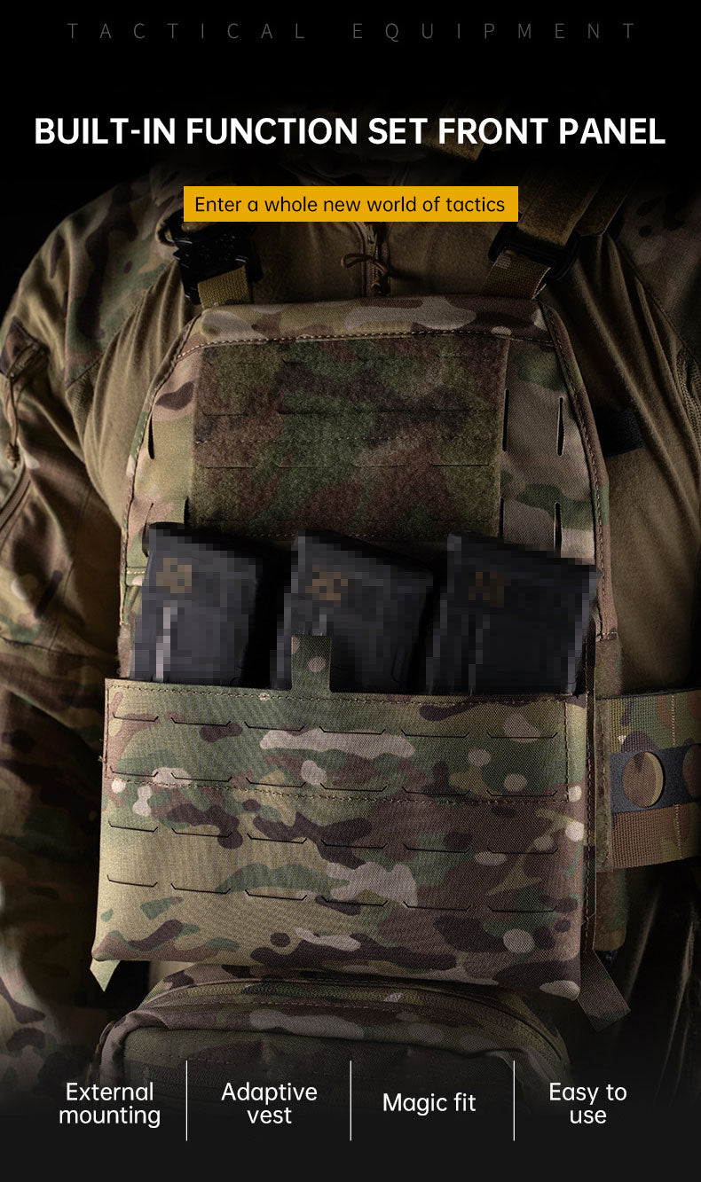 WoSporT can accommodate three 5.56 (or two 7.62) inner pockets with built-in function cover camouflage front panel - V.I.P Digital Presence