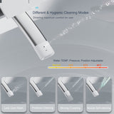 ST-GP-01 Smart Toilet with Heating, Portable Toilet with Automatic Opening and Closing, 1.28GPF Water Tank Free Toilet, White - V.I.P Digital Presence