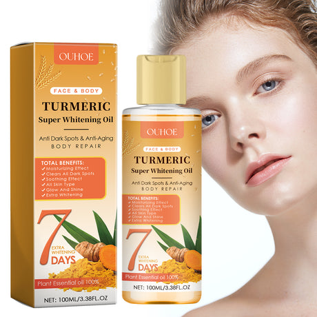 Turmeric Super Whitening Oil , Repair Skin Barrier Soft, Firming, Whitening, Brightening And Fading Joint Blacknessming And Hydrating Eye Patch - V.I.P Digital Presence
