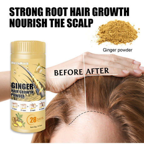 Ginger Powder, Hair Root Treatment Moisturizes and thickens hair, Strengthens and prevents hair loss - V.I.P Digital Presence