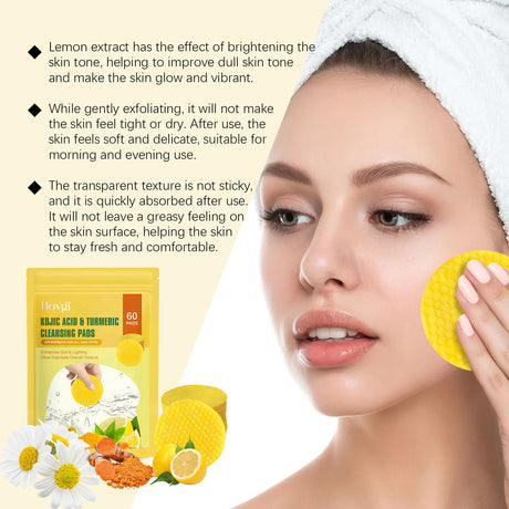 Turmeric Acid Cleansing Pad Gently Cleanses Face, Moisturizes Skin, Moisturizes Oil And Cleanses Face - V.I.P Digital Presence