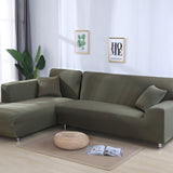 Solid color sofa cover, elastic tight package, full cover, fabric sofa cover, sofa cushion, sofa cover