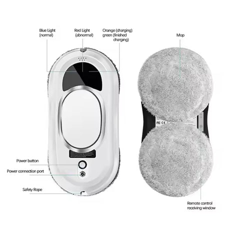 5600Pa Smart Window Cleaning Robot   Auto-Guided, Remote-Controlled Glass Cleaner for Home Use - V.I.P Digital Presence