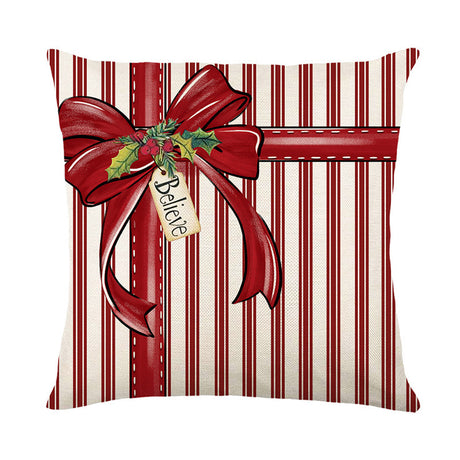 Christmas Pillow Cover Decoration Linen Printed Porch Courtyard Sofa Home Decoration Pillow Cover (excluding pillow core) - V.I.P Digital Presence