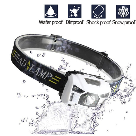 CREE 5W LED Body Motion Sensor Headlamp Mini Headlight Rechargeable Outdoor Camping Flashlight Head Torch Lamp With USB Charging - V.I.P Digital Presence