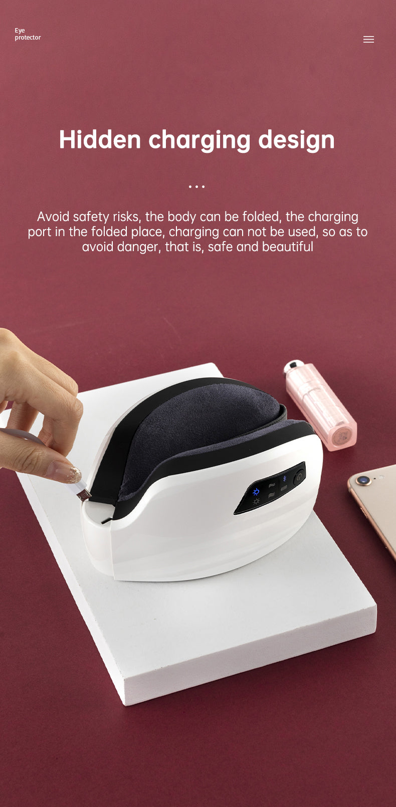 Eye Massager Air Pressure Vibration Eye Protector Bluetooth Eye Massage Relax Migraines Relief Improve Sleep - V.I.P Digital Presence