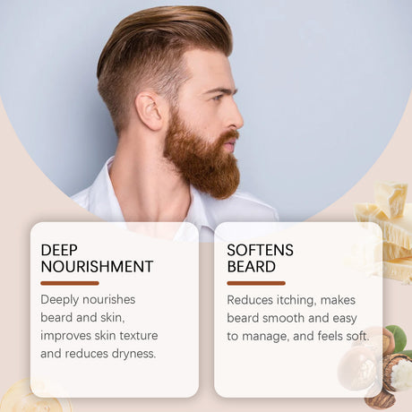Men's Beard Care Cream Sandalwood Ingredients For Beard Care For Men With A Variety Of Skin Types - V.I.P Digital Presence