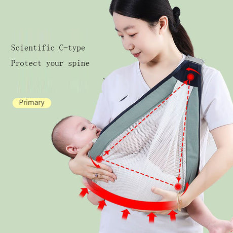 Baby carrier for babies going out, simple, breathable, multifunctional, newborn baby carrier - V.I.P Digital Presence