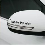 SafeLove Mirror Decal Set