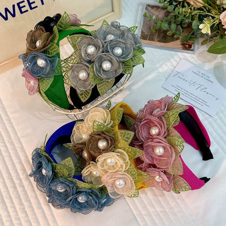 Handmade Fabric Headband for Fashion Flower Series - V.I.P Digital Presence