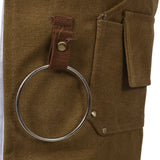 Long heavy-duty canvas tool apron, carpenter apron, carpenter 16 ounces, fully adjustable, no need for waxing - V.I.P Digital Presence