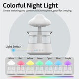 New Designed Cool Mist Essential Oil 7 Colors LED Night Light Wood Grain Cloud Rain Water Air Humidifier - V.I.P Digital Presence