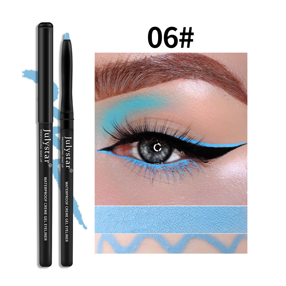 White Eyeliner Pencil Color Eyeliner Cream Not Easy To Smudge Waterproof Oil-Proof Slim Eyeliner Gel Pencil - V.I.P Digital Presence