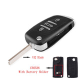 KEYYOU Modified Filp Folding Remote Car Key Shell Case For Peugeot 207 307 407 408 308 For Citroen C4 C2 HU83/VA2 Blade CE0536 - V.I.P Digital Presence