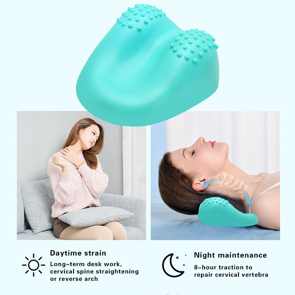 Cervical Spine Massager Massage Pillow Traction Correction Neck Protector To Relieve Shoulder And Neck Pain Hard Repair Pillow