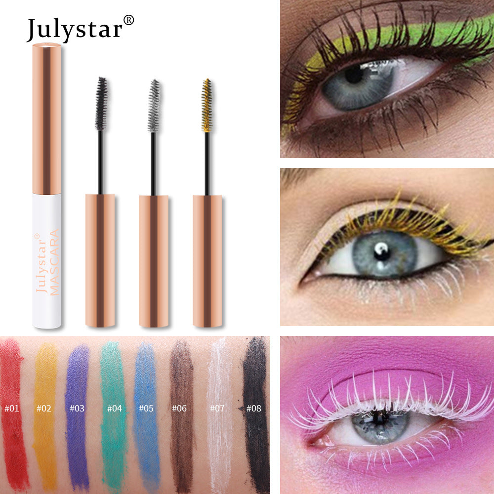 Eyelash Foundation Cream Waterproof Anti Sweat Not Dizzy Dye Slender Long Curl Warped Thick Color Mascara - V.I.P Digital Presence