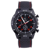 Rubber Fashion Sports Men's Watch Car Line Strap Silicone Student Watch - V.I.P Digital Presence