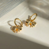 18K Gold-Plated Bow Earrings - V.I.P Digital Presence