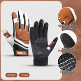 Outdoor sports warm anti slip wear-resistant shock-absorbing anti-collision touch screen road bike riding gloves
