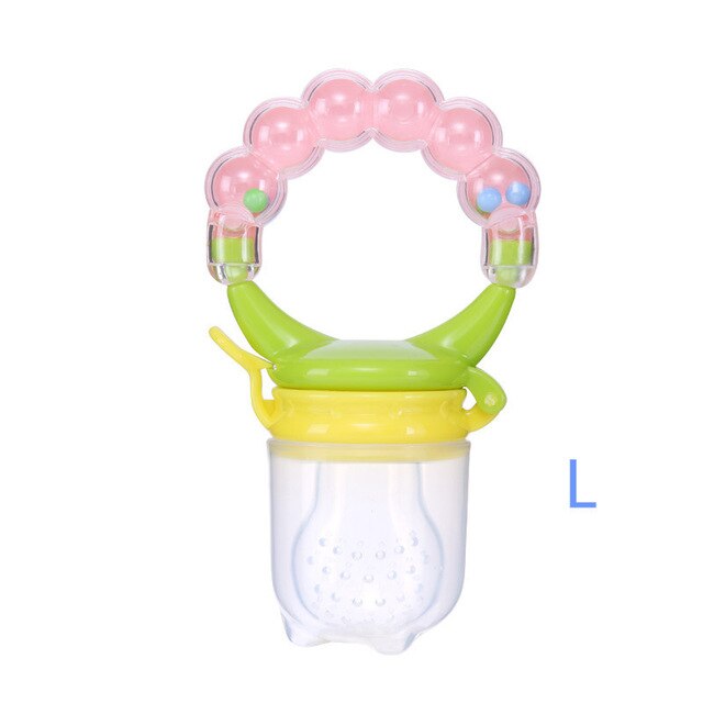 Hot Sale 1 Pcs Food Baby Pacifiers Nipple Pacifiers for Baby Fruit Feeder Nipples Feeding Safe Pacifier Hand Bell Toy - V.I.P Digital Presence