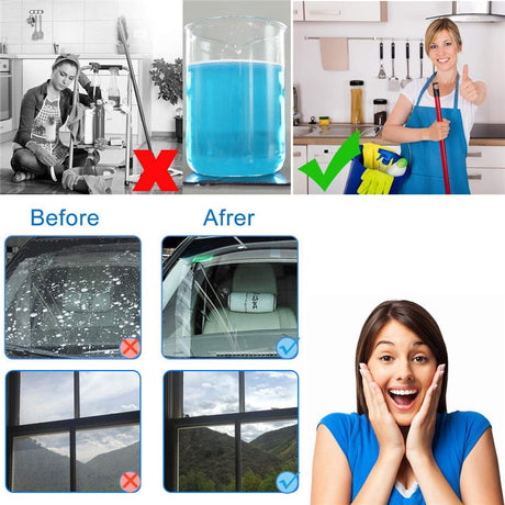 10PCS/Pack(1PCS=4L Water)Car Solid Wiper Fine Seminoma Wiper Auto Window Cleaning Car Windshield Glass Cleaner Car Accessories - V.I.P Digital Presence