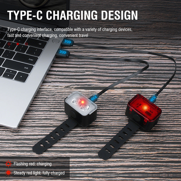 Bicycle lights, headlights, strong lights, night riding lights, taillights, mountain bikes, road bikes, children's charging, rainproof bike lights, cycling lights - V.I.P Digital Presence