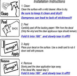 SafeLove Mirror Decal Set