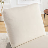 Modern rocking chair recliner, comfortable cushioned recliner with footstool, gray - V.I.P Digital Presence