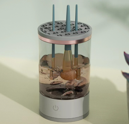 Cepillo de maquillaje, lavadora, cepillo de limpieza eléctrico enchufable, herramienta de lavado automático, herramienta de secado rápido
