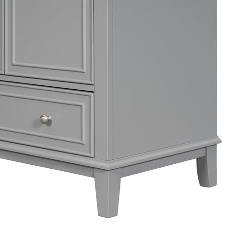 30 inch bathroom vanity no sink  base only gray - V.I.P Digital Presence