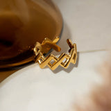 Stainless Steel Cutout Open Ring - V.I.P Digital Presence